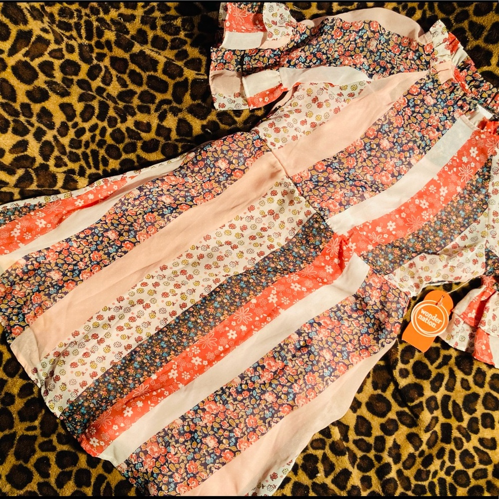 NWT Girls size 7-8 Wonder Nation Floral Dress
